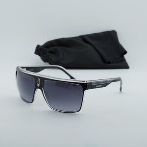 CARRERA 22/N 080S 9O Shield Sunglasses - Black White/Grey Gradient